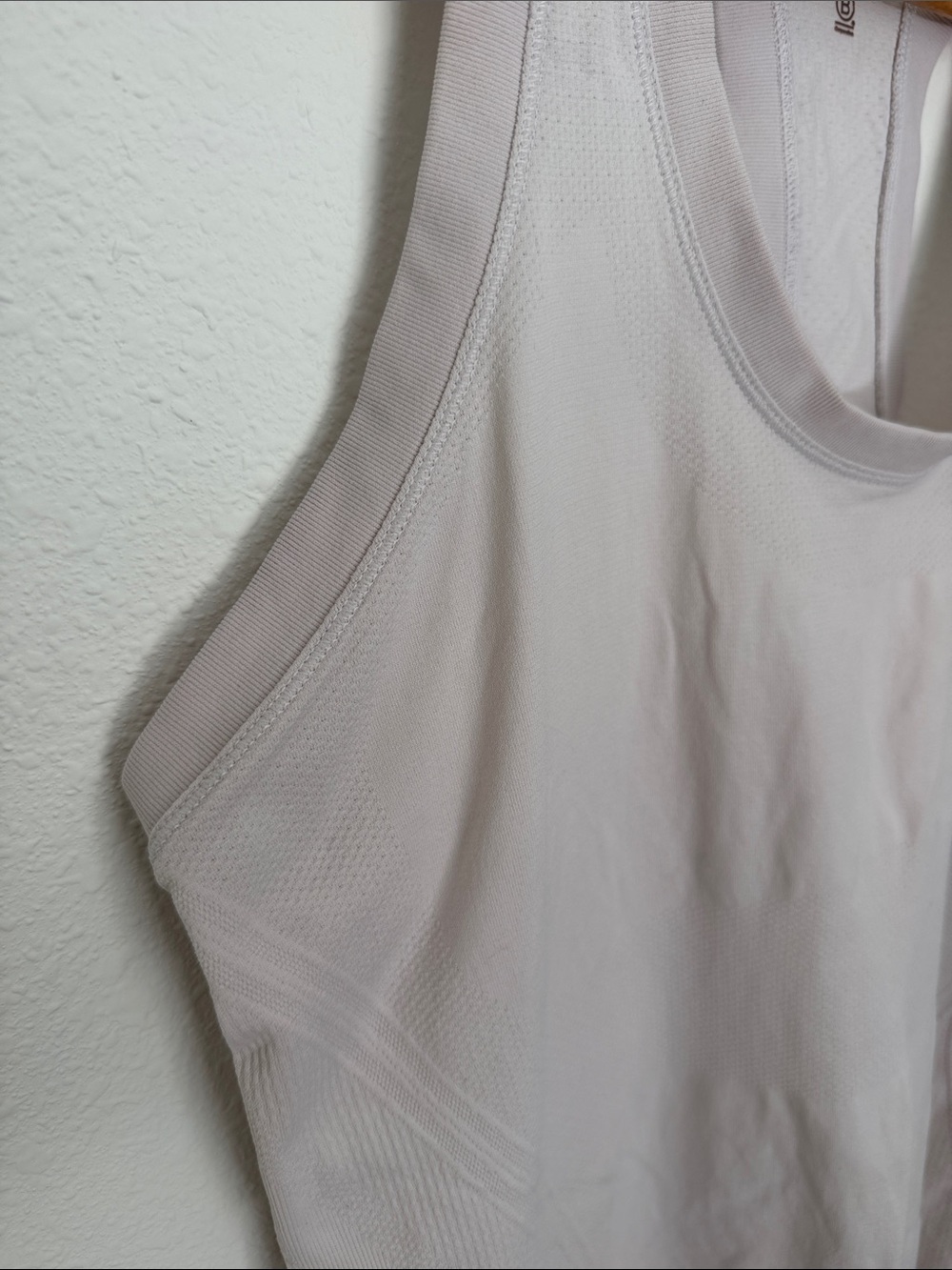 Athleta Racerback White Tank size large - Picture 3 of 9